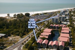 Aerial image of the Our House at the Beach condos